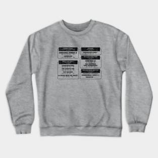 1984 Movie Showtimes (faded) Crewneck Sweatshirt